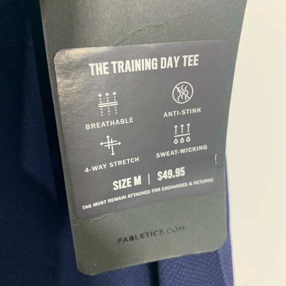 NEW FABLETICS THE TRAINING DAY TEE IN NAVY Multiple sizes - Picture 6 of 11